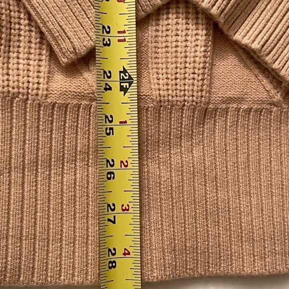Philosophy Sweater Large Beige Cable Net NWT - Picture 6 of 14